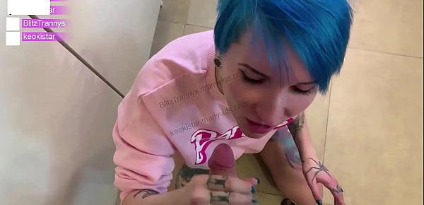  Sexual trans fucks tight pussy in kitchen